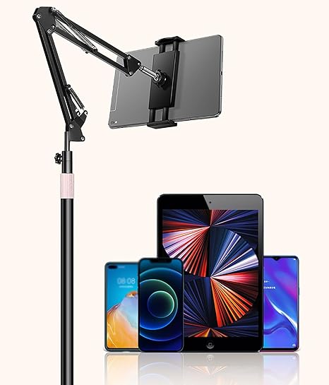 Load image into Gallery viewer, [PT-X52] Universal Flexible Adjustable Floor Mobile Phone Tablet Holder Stand
