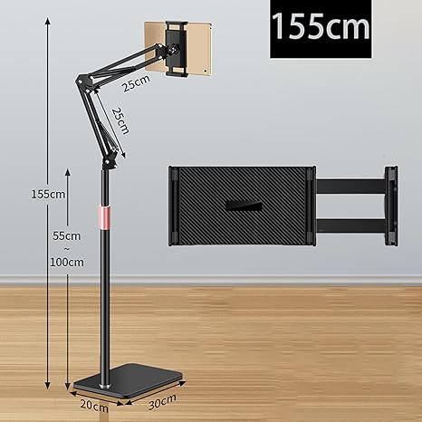 Load image into Gallery viewer, [PT-X52] Universal Flexible Adjustable Floor Mobile Phone Tablet Holder Stand
