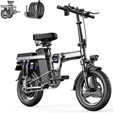 [Model: F12] E-GO 400W High Power Long Range Foldable Electric Bike Bicycle - Polar Tech Australia