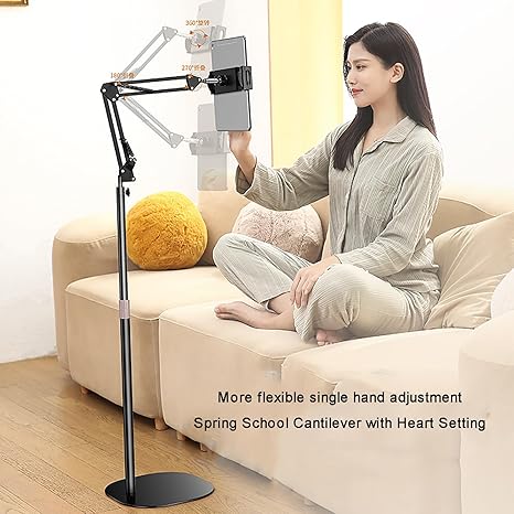 Load image into Gallery viewer, [PT-X52] Universal Flexible Adjustable Floor Mobile Phone Tablet Holder Stand
