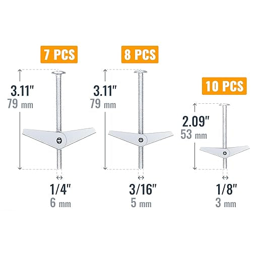 Load image into Gallery viewer, [24 Pieces] Stainless Steel Heavy Duty Hollow Wall Toggle Bolts Anchors Kit for Drywall Ceilings with Screw Spring/Includes Toggle Bolts and Wing Nut Assortment
