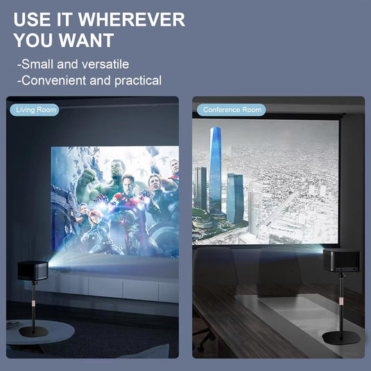 Universal Aluminum Projector Desktop Holder (Single Screw Mounting Type) - Polar Tech Australia