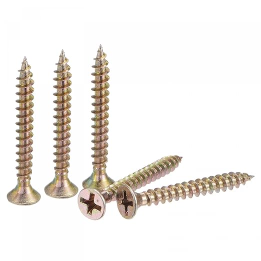 [140 Pieces][M5/40mm] Dry Wall Nail Self Tapping Zinc Screws Wood Screws Phillips Flat Head