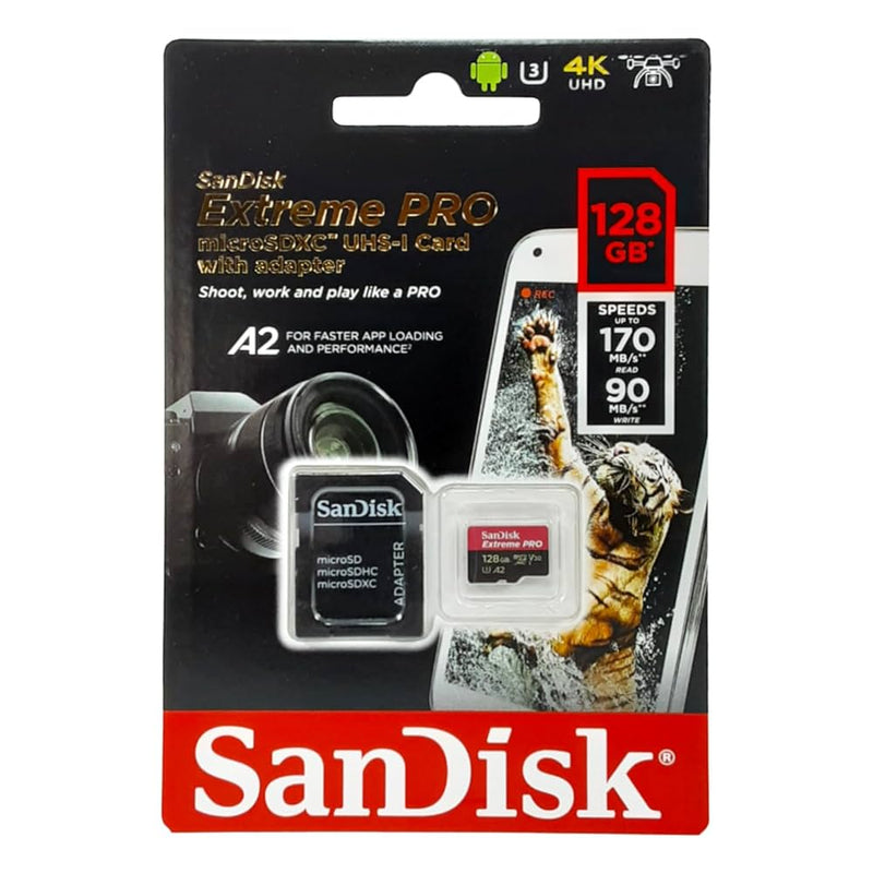 Cargue la imagen en el visor de la galería, SanDisk Extreme Pro Micro Memory Card - 64GB 128GB 256GB 512GB 1TB A2 Class V30 170Mb/s
