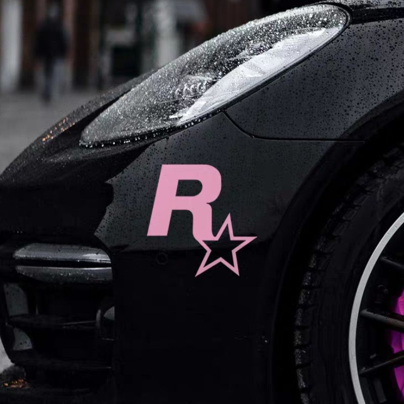 Cargue la imagen en el visor de la galería, R Star Car Stickers Electric Game Around GTA5 Speed Car Body Scratch Stickers Fuel Tank Cover Stickers - i-Station Mobile Phone &amp; Electronic Device Repair and Accessories
