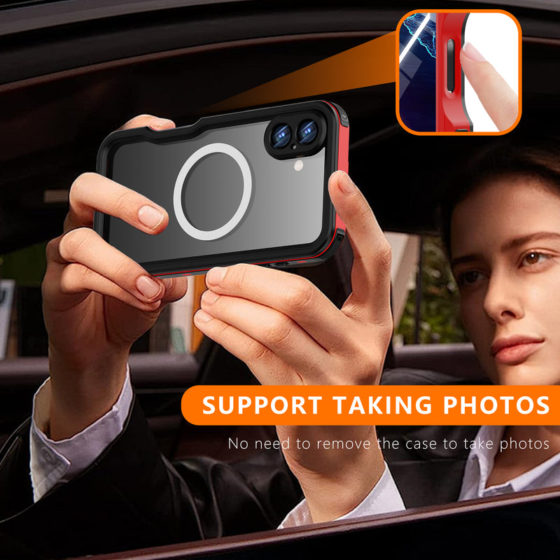 Cargue la imagen en el visor de la galería, [MagSafe Compatible][DUP Series] Apple iPhone 16 / 16 Plus / 16 Pro / 16 Pro Max Redpepper IP68 Waterproof Heavy Duty Tough Armor Case - Polar Tech Australia
