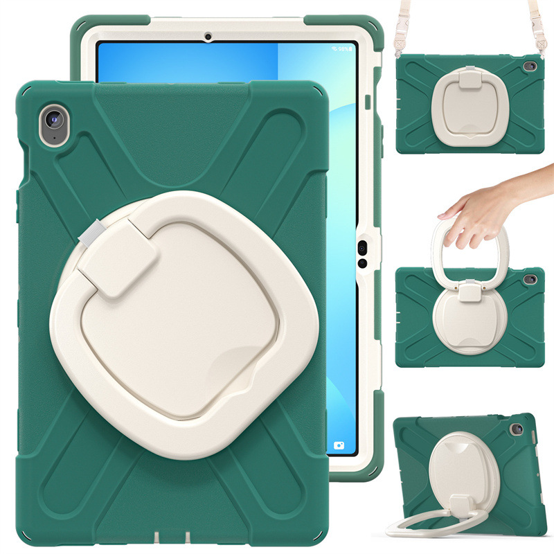 Chargez l&#39;image dans la visionneuse de la galerie, Samsung Tab S10 FE Plus 13.1&quot; 2025 - 360 Degree Rotation Heavy Duty EVA Kid Friendly Ring Holder Stand Case - i-Station Mobile Phone &amp; Electronic Device Repair and Accessories
