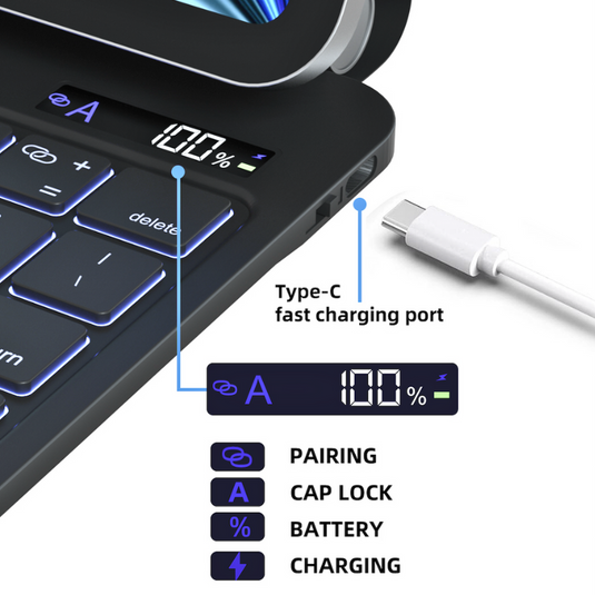 [With Touchpad][Magic Keybord] Samsung Galaxy Tab S10 Ultra 14.6" (2024) Smart Multi-Touch Trackpad Magnetic Wireless Keyboard Case With RGB Backlit - i-Station Mobile Phone & Electronic Device Repair and Accessories