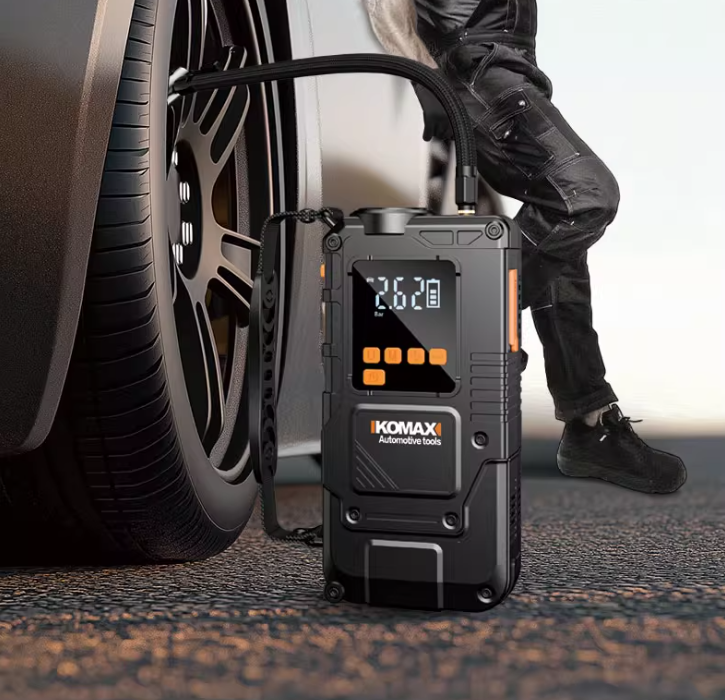 Load image into Gallery viewer, 4 in 1 Komax Super Energy Portable Car Wireless Jump Starter &amp; LED Light &amp; Air Pump

