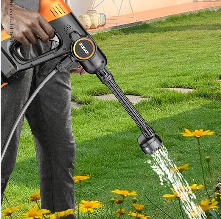 Chargez l&#39;image dans la visionneuse de la galerie, Komax 21V High Power Cordless Wireless High Pressure Car Washing Machine, Cleaning Garden Work Watering Machine
