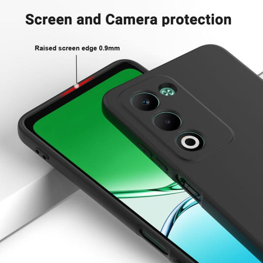 OPPO A5 4G/5G - Solid Color Liquid Silicone Dropproof Full Coverage Phone Case