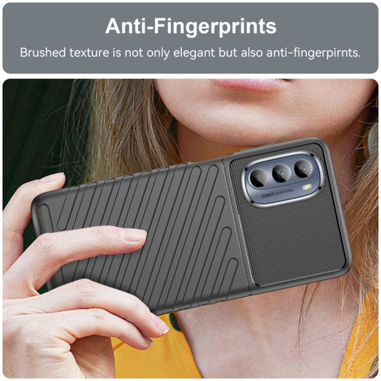Motorola Moto G82 - Thunder Series Twill Texture Thickened Anti-fall Protection TPU Case - Polar Tech Australia
