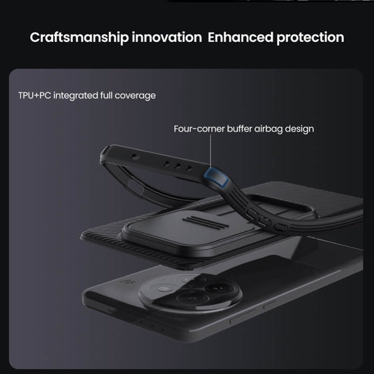 OnePlus 13R - Nillkin Slide Cover Camera Lens Privacy Protection Case - Polar Tech Australia