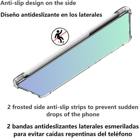 Motorola Moto E22/E22i - AirPillow Cushion Transparent Soft Clear TPU Four Corners Protective Case - Polar Tech Australia