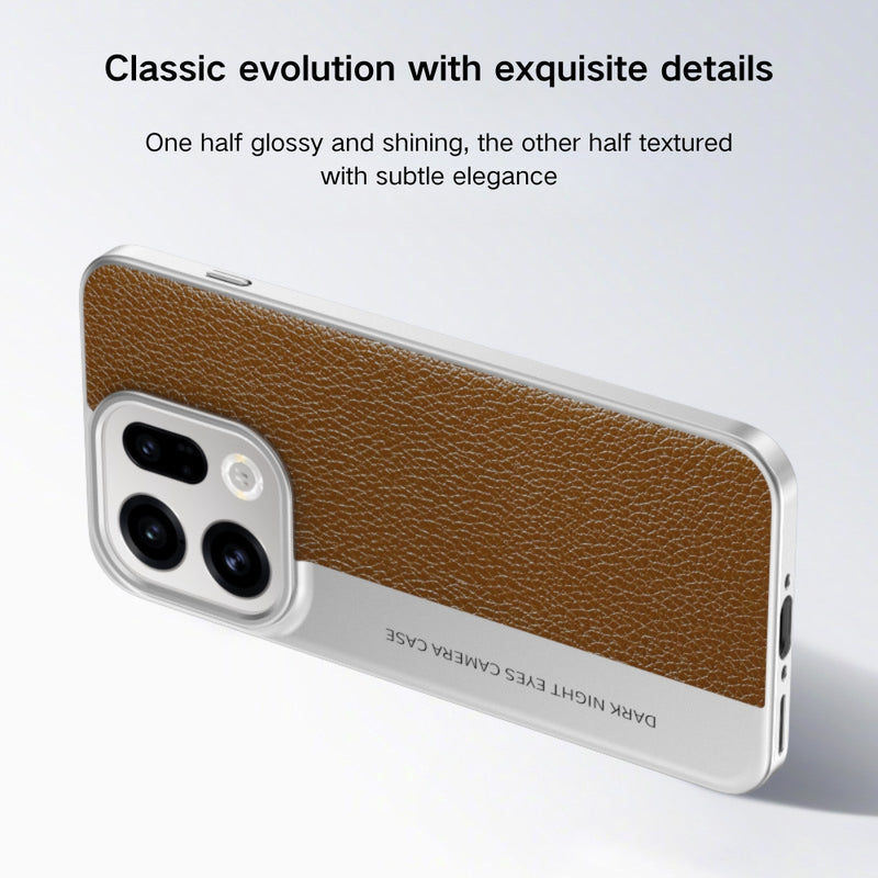 Cargue la imagen en el visor de la galería, OPPO Find X9 - Camera-Style Leather Texture Shockproof &amp; Stylish Hard Shell
