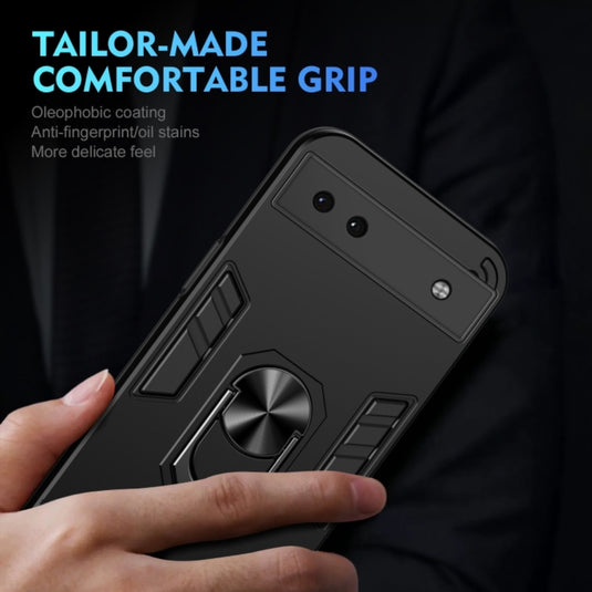 Google Pixel 6A - Heavy Duty Armor Case With Metal Bracket - Polar Tech Australia