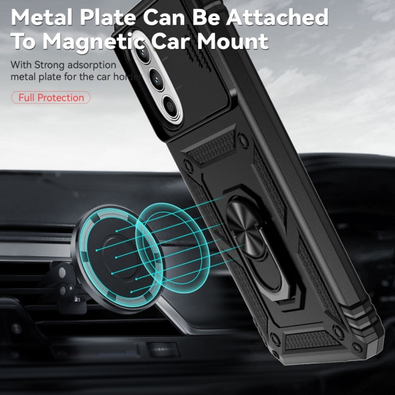 Load image into Gallery viewer, Motorola Moto G52/G82 - Heavy Duty Ring Holder Case with Shockproof &amp; Camera Guard Design - Polar Tech Australia

