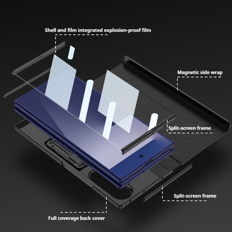 Chargez l&#39;image dans la visionneuse de la galerie, Samsung Galaxy Z TriFold - Business Flip Leather Cover with Integrated Screen Protector and Stand
