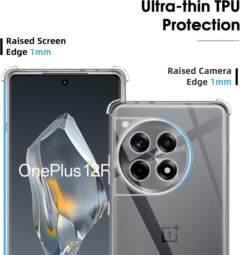 Load image into Gallery viewer, OnePlus 1+12/12R - AirPillow Cushion Transparent Soft Clear TPU Four Corners Protective Case - Polar Tech Australia
