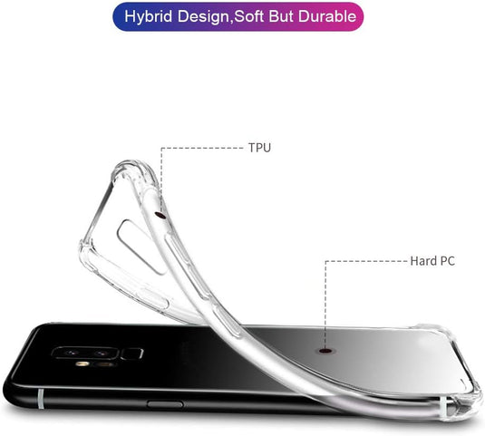 OnePlus 1+6/6T - AirPillow Cushion Transparent Soft Clear TPU Four Corners Protective Case - Polar Tech Australia