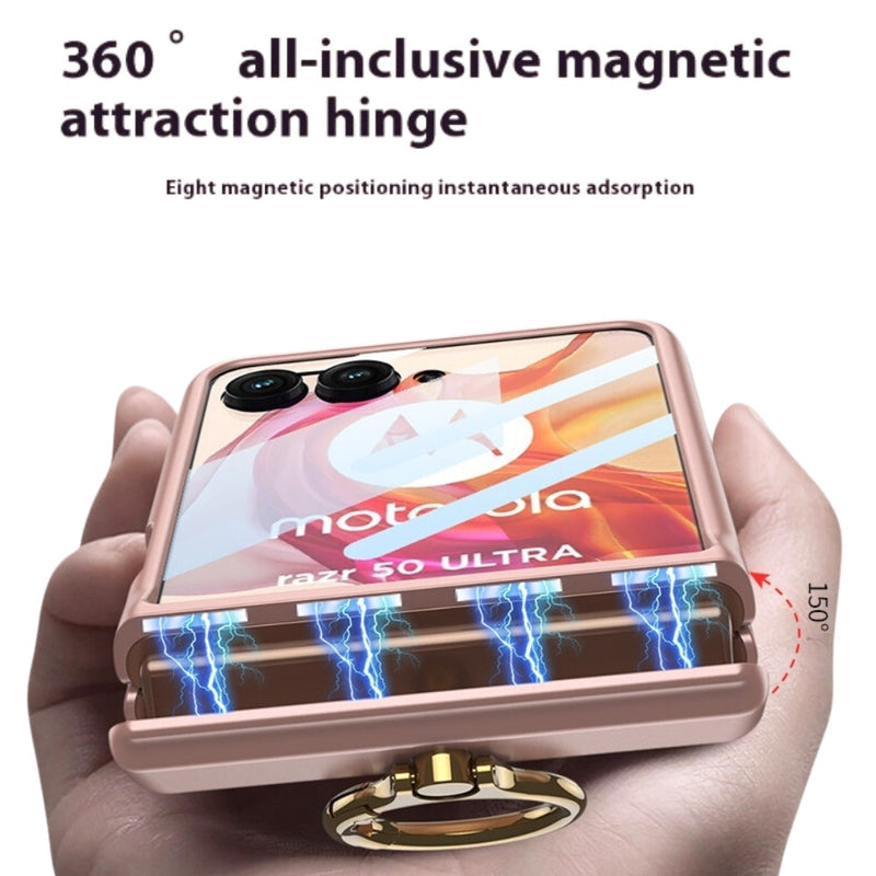 Load image into Gallery viewer, [With Ring Stand] Motorola Razr 50/Ultra - Magnetic Hinge Shockproof Phone Case - Polar Tech Australia
