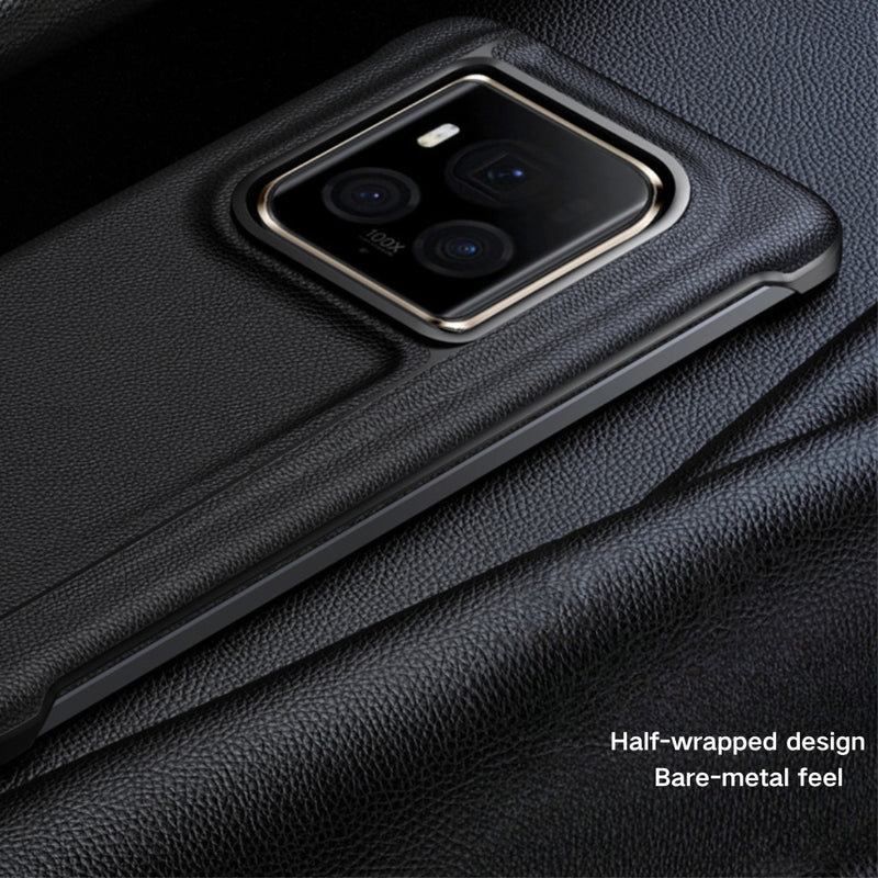 Load image into Gallery viewer, Honor Magic6 Ultimate (BVL-AN20) - Litchi Grain Leather Plating Frameless Protective Case
