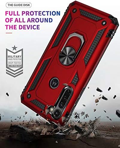[Magnetic Ring Kickstand] Motorola Moto G Stylus - Shield Shockproof Rugged Heavy Duty Case - Polar Tech Australia