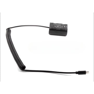 [CP/NP-W235][Type-C] Fujifilm X-T4 X-H2S GFX50SII GFX100S - Cameras Spring Cable Dummy Battery - Polar Tech Australia