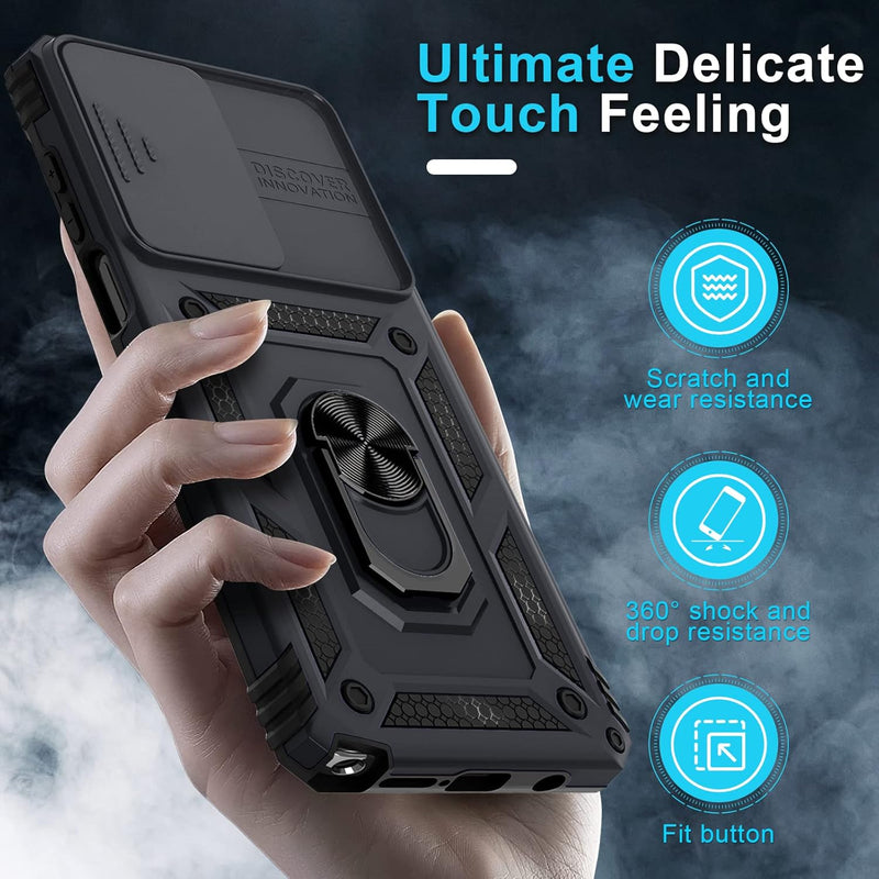 Load image into Gallery viewer, [Magnetic Ring Kickstand][Slide Camera Cover] Motorola Moto G Stylus 5G 2023 - Shield Shockproof Rugged Heavy Duty Case - Polar Tech Australia
