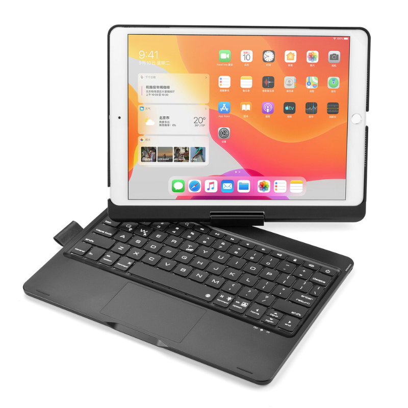 Cargue la imagen en el visor de la galería, 360 Degree Rotating Wireless Touchpad Keyboard Cover Case for iPad 10“/11” 10/11th Gen 2022/2025 - KIBO
