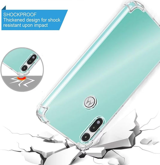Motorola Moto E 2020 - AirPillow Cushion Transparent Soft Clear TPU Four Corners Protective Case - Polar Tech Australia