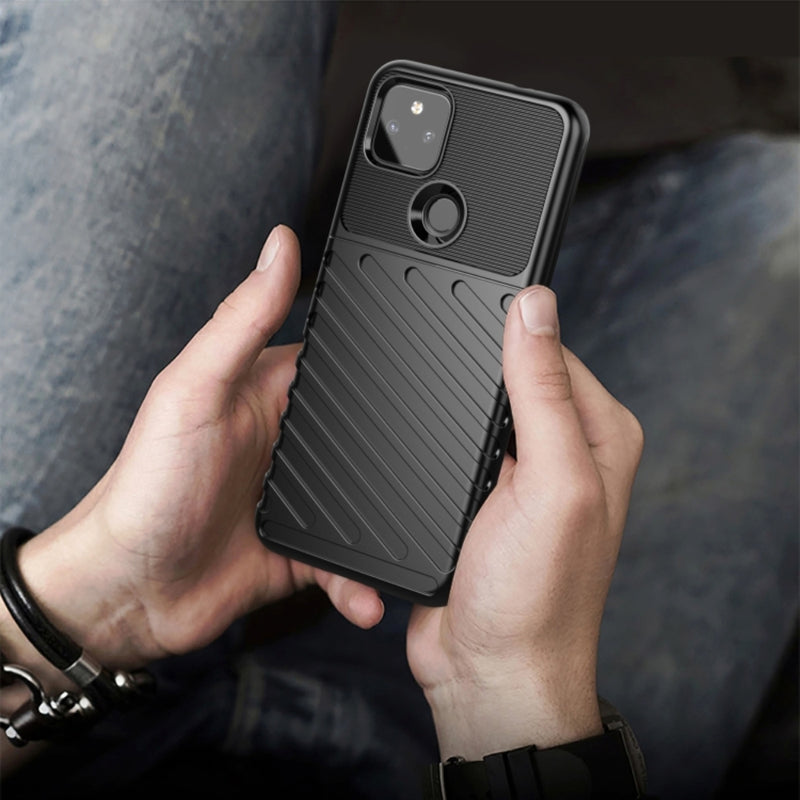 Load image into Gallery viewer, Google Pixel 5 - Thunder Series Twill Texture Thickened Anti-fall Protection TPU Case
