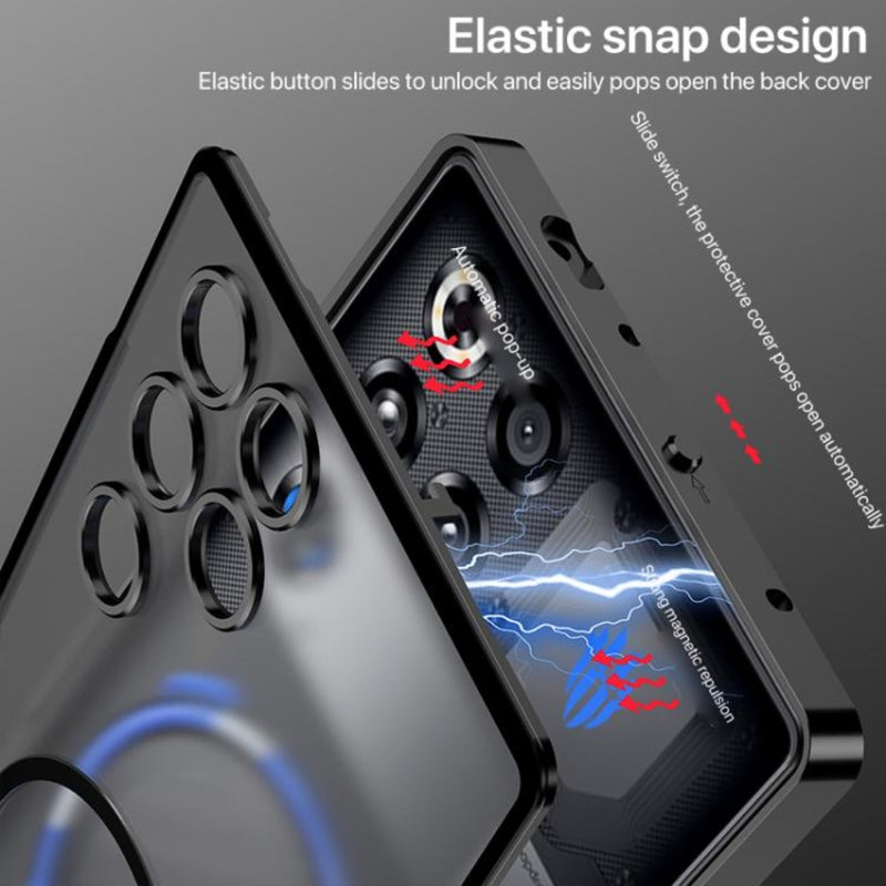 Cargue la imagen en el visor de la galería, ZTE nubia RedMagic 11 Pro / 11 Pro Plus - Single sided Snap Buckle Metal Frame Frosted MagSafe Phone Case - Polar Tech Australia
