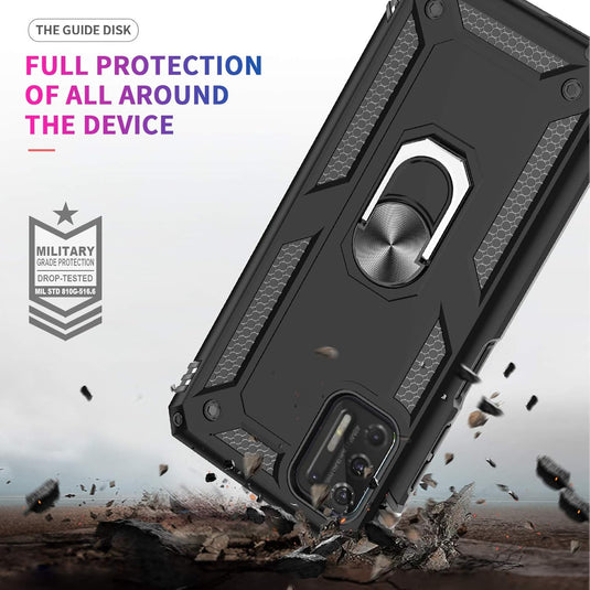 [Magnetic Ring Kickstand] Motorola Moto G Stylus 2021 - Shield Shockproof Rugged Heavy Duty Case - Polar Tech Australia