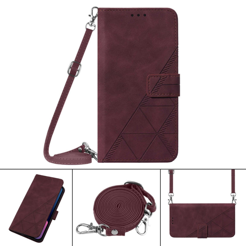 Cargue la imagen en el visor de la galería, [With Shoulder Strap] [With Card Slot] Motorola G Stylus 2022 4G/5G - PU leather Crossbody Wallet Style Shockproof Phone Case - Polar Tech Australia
