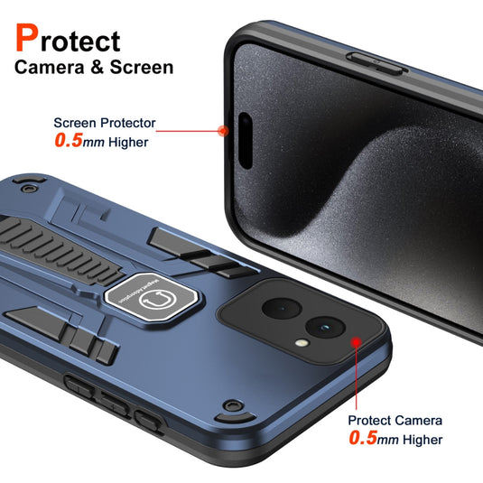 Motorola Moto G84 - TPU + PC Full Body Shockproof Phone Case with a Hidden Kickstand - Polar Tech Australia