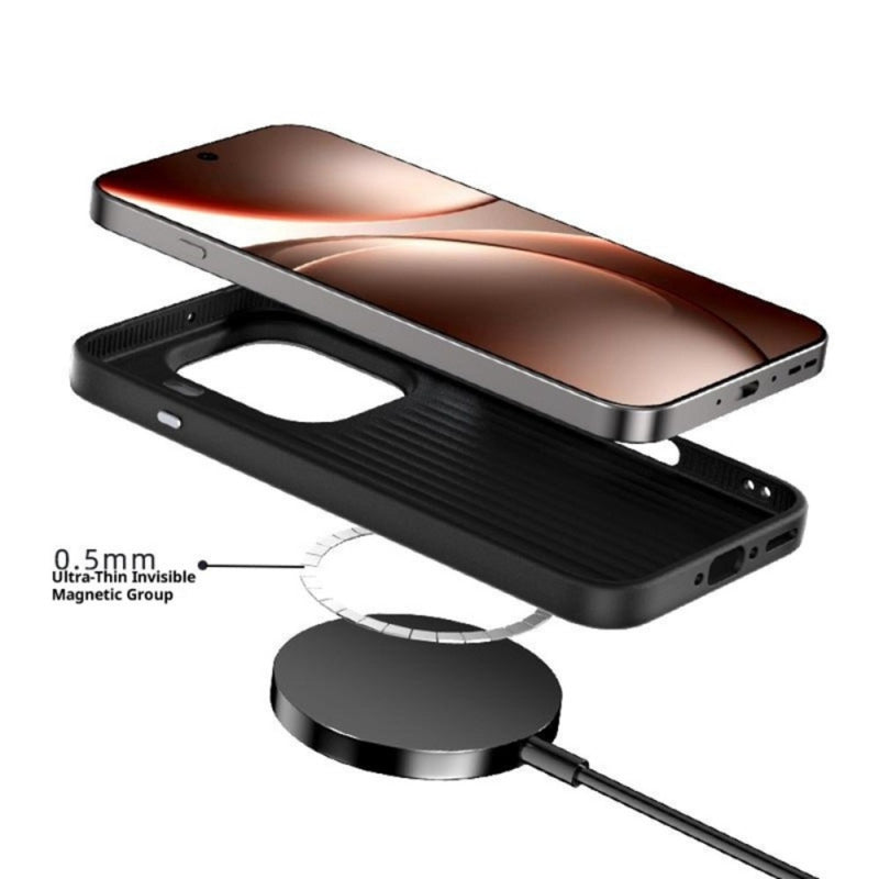 Load image into Gallery viewer, [Magsafe Compatible] OPPO Find X9 Pro - Carbon Fiber Series 6D Micro Relief MagSafe Phone Case
