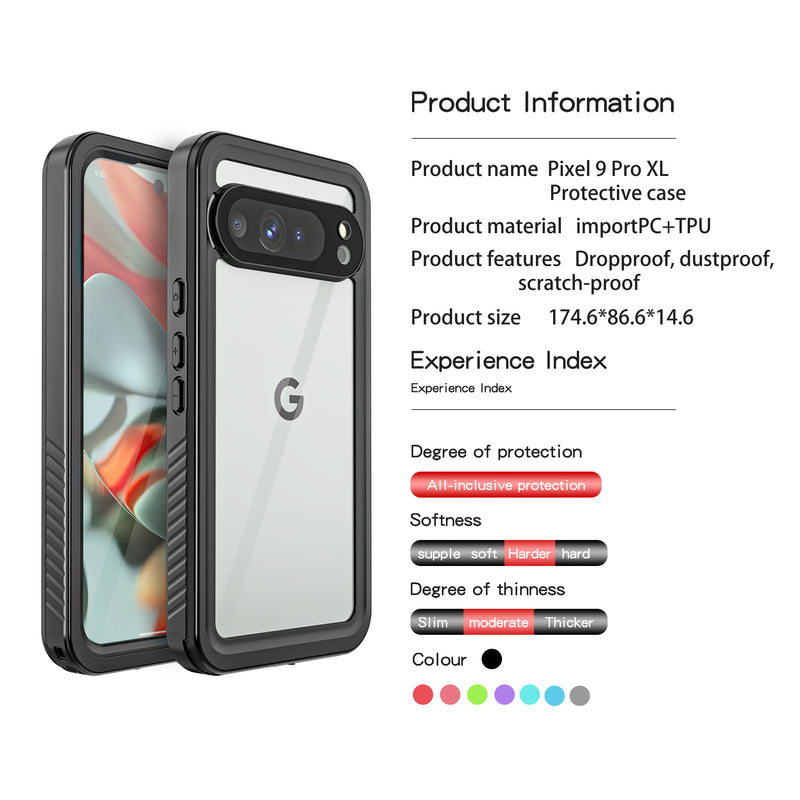 Chargez l&#39;image dans la visionneuse de la galerie, [FS Series] Google Pixel 9 Pro XL (GGX8B) - Redpepper Full Covered Waterproof Heavy Duty Tough Armor Case - Polar Tech Australia
