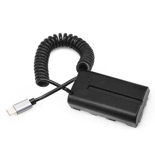 [NP-F550/F570/F970/F750][Type-C] Sony V3 CCD-TR910 - Cameras Spring Cable Dummy Battery - Polar Tech Australia
