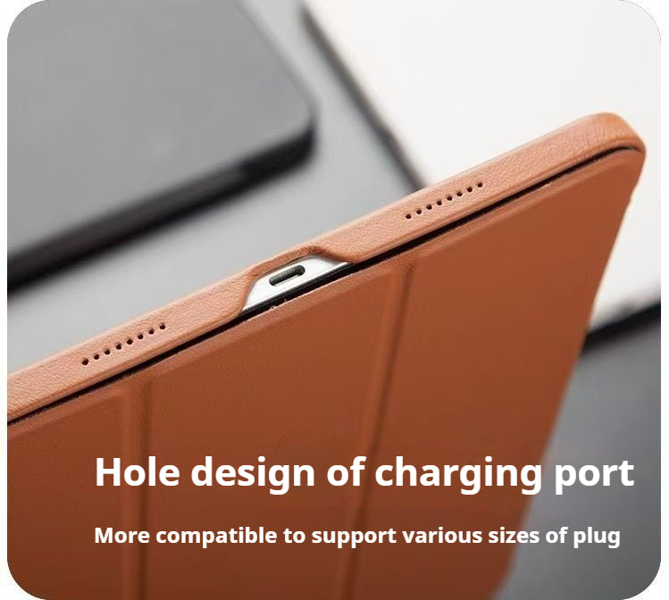 Chargez l&#39;image dans la visionneuse de la galerie, Apple iPad Pro 11-inch 4th Gen (2022) Genuine Leather Full-protection Shockproof Case - Polar Tech Australia
