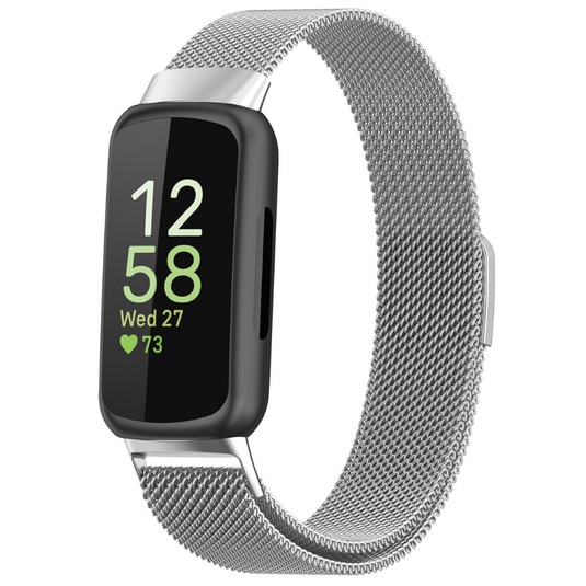 Fitbit Inspire 3 – Milanese Stainless Steel Band