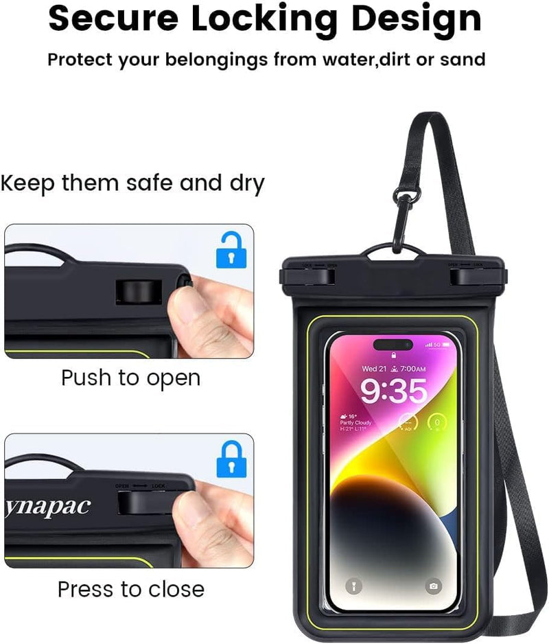 Cargue la imagen en el visor de la galería, [Waterproof Phone Pouch] iPhone 16/15/14/13/12 Pro Max Plus Samsung Galaxy S24/S23/S22/S21 Google Pixel Etc, Up to 6.9&#39;&#39; - IP68 Universal Floating Float Water Proof Cell Phone Dry Bag Phone Case Protector - Polar Tech Australia
