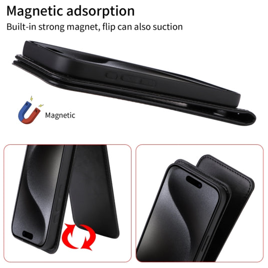 Honor Magic7 (PTP-AN00) - Magnetic Vertical Flip Leather Phone Case