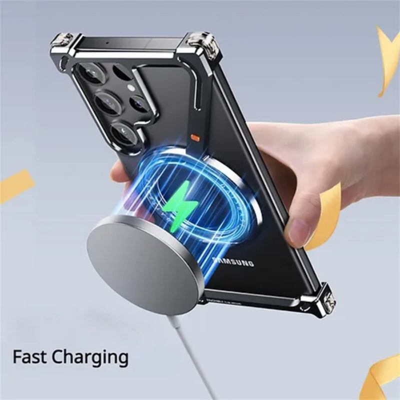 Chargez l&#39;image dans la visionneuse de la galerie, [Z-type metal bracket shell] Samsung Galaxy S24/Plus/Ultra - Magsafe Magnetic Phone Case - i-Station Mobile Phone &amp; Electronic Device Repair and Accessories
