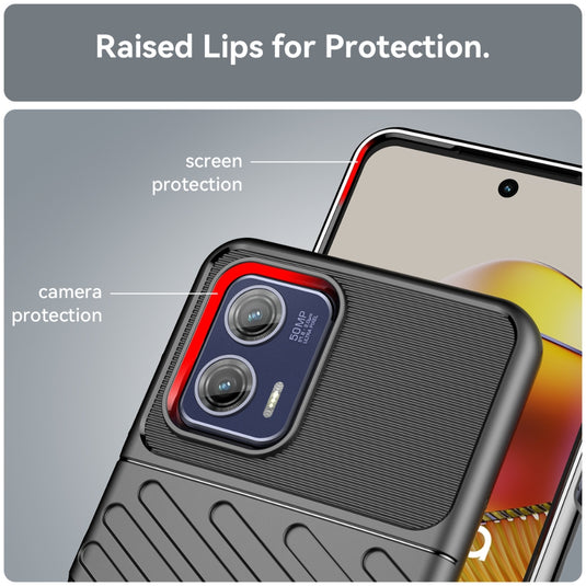 Motorola Moto G60/G40 Fusion - Thunder Series Twill Texture Thickened Anti-fall Protection TPU Case - Polar Tech Australia