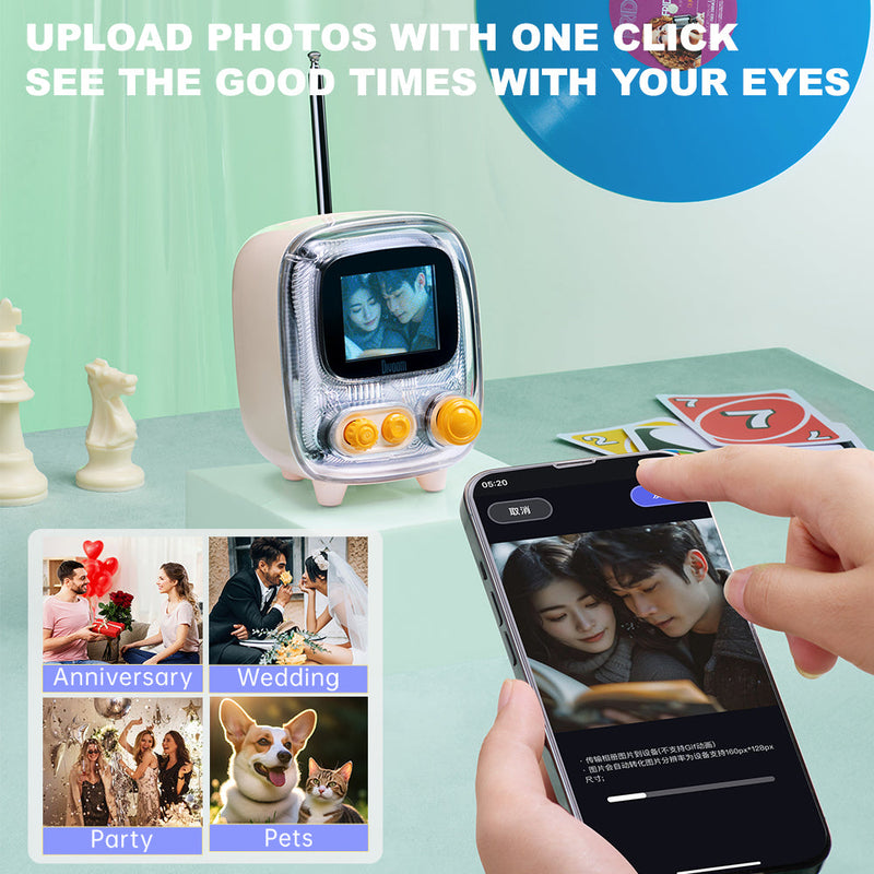 Cargue la imagen en el visor de la galería, Divoom Tiivoo-2 Photo Album &amp; Lyrics Speaker Perfect Gift - Polar Tech Australia
