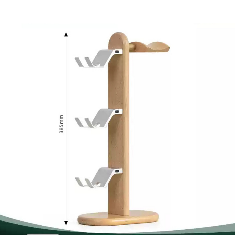 Cargue la imagen en el visor de la galería, Wooden Headphone Stand, Switch Game Controller, Xbox Solid Wood Storage Rack - Polar Tech Australia
