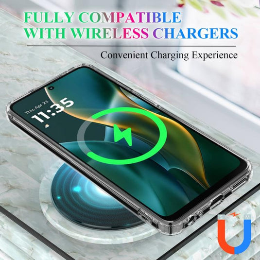 Motorola Moto G 5G (2025) - MagSafe Clear Acrylic PC Hybrid TPU Phone Case - Polar Tech Australia