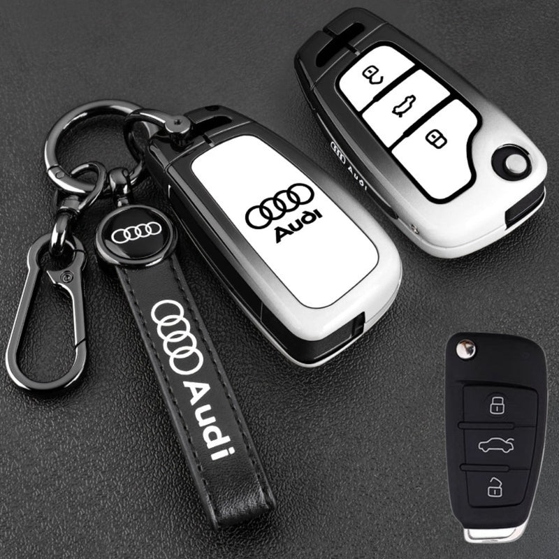 Chargez l&#39;image dans la visionneuse de la galerie, Audi Stylish with Cool Shockproof Car Key Protective Fob Case Cover For A3, A4, A5, A6, Q2, Q3, Q5, Q7, Q8, e-tron
