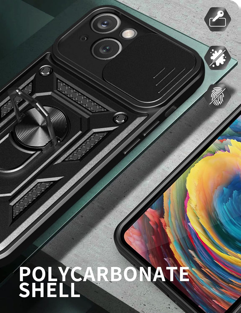 Chargez l&#39;image dans la visionneuse de la galerie, [Magnetic Ring Kickstand][Camera Cover] Motorola Moto Edge 40Pro/Edge Plus 2023/X40/X40 Pro - Shield Shockproof Rugged Heavy Duty Case - Polar Tech Australia
